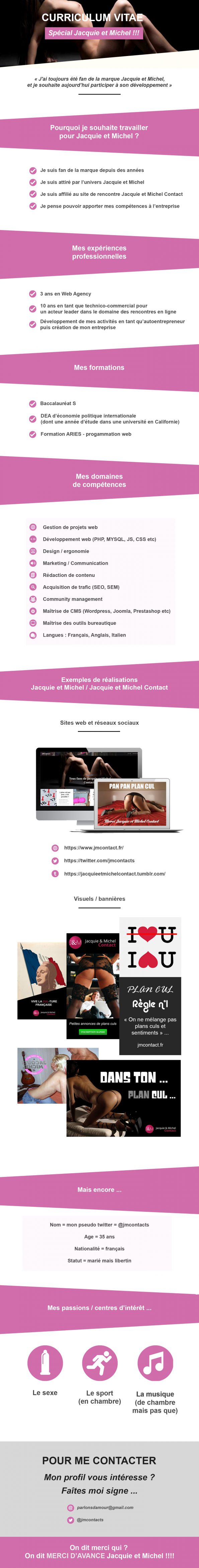 CV Jacquie et Michel